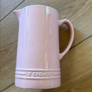 Le Creuset chiffon pink water pitcher